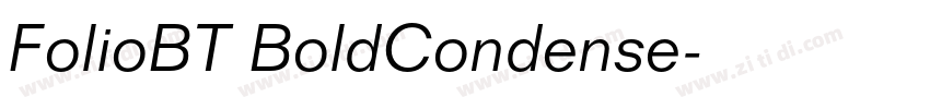 FolioBT BoldCondense字体转换